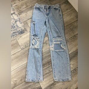 Distressed jeans size M tall